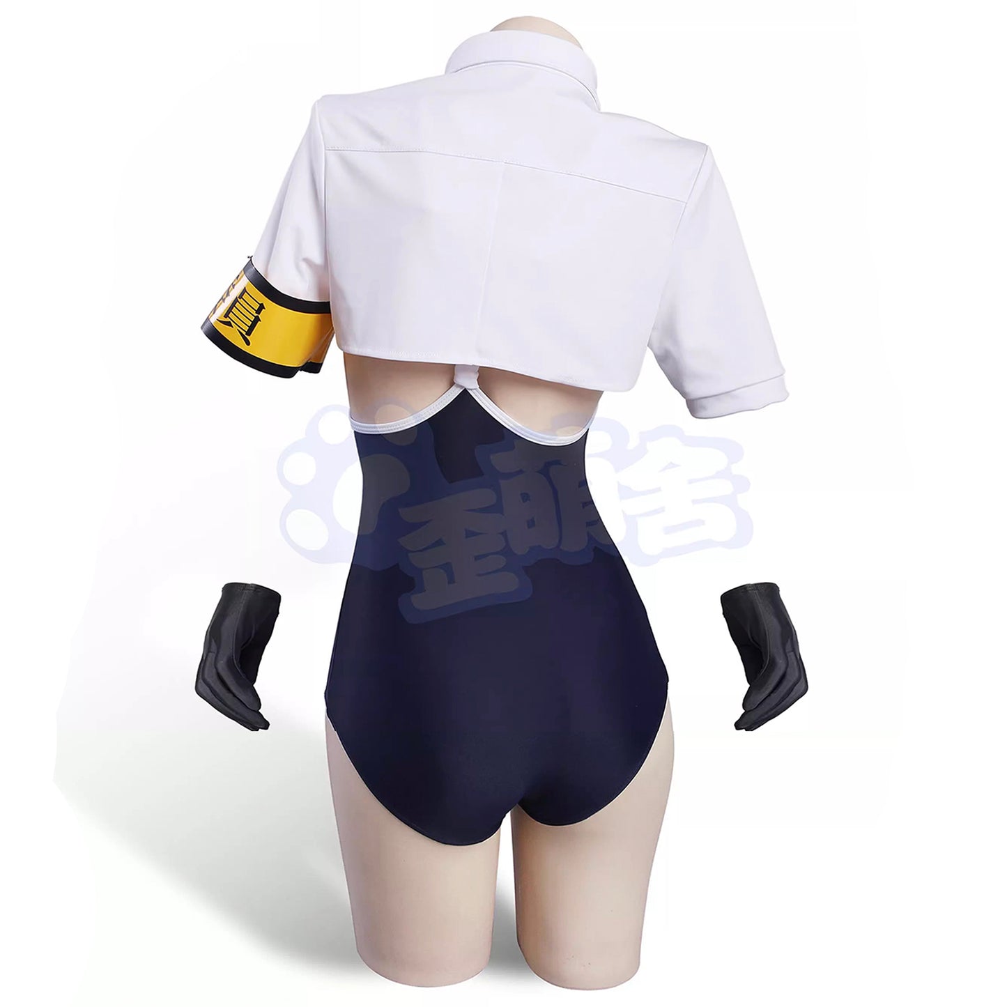 セクシーな風紀委員長スクール水着コスプレ ハイレグ水着制服【歪萌舍】