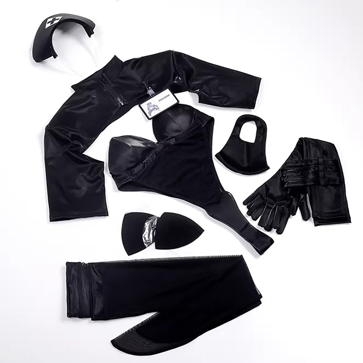 アズールレーン モガドールダークナースハイレグレオタードコスプレ マスク付き【得体社】