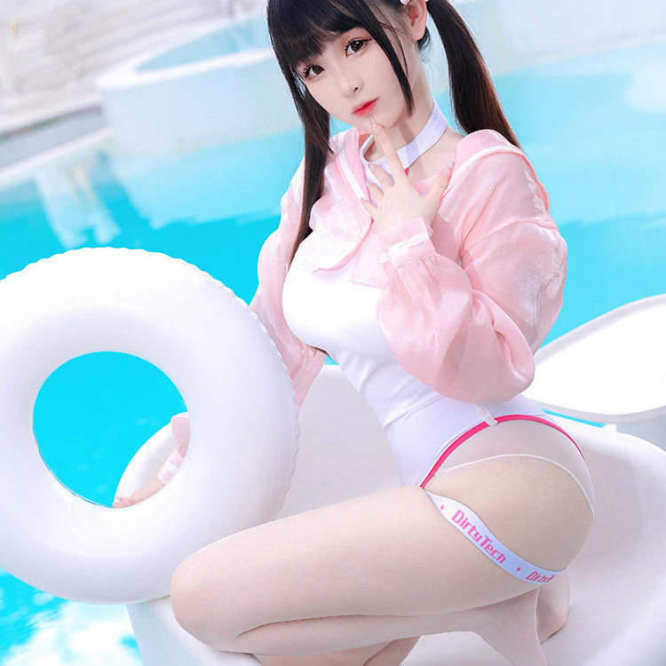 透けセーラー×競泳水着の最強フェティッシュ3点セット【得体社】