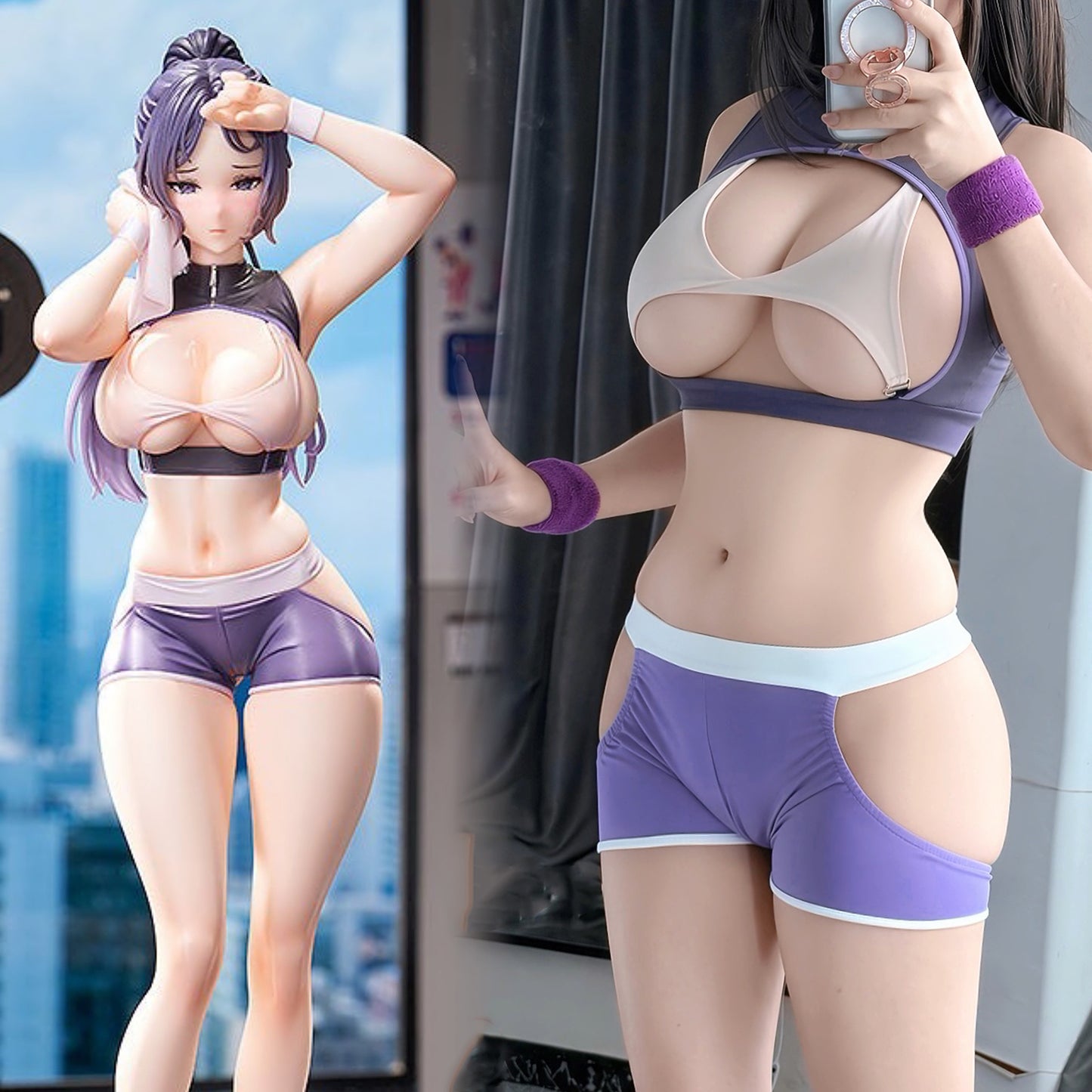 【胸元パーツ着脱2WAY】肉感を際立たせるセクシースポーツウェア【Myabit x 火華家】