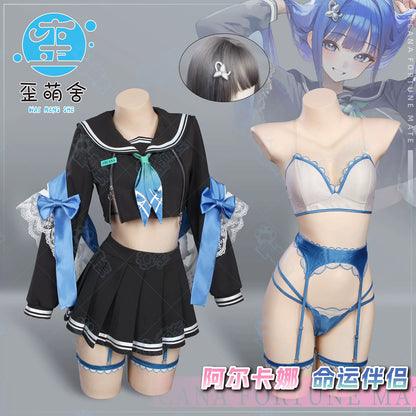 NIKKE アルカナJK制服コスチューム セーラー服×ガーター下着【歪萌舍】