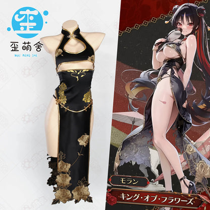 NIKKE モランキング・オブ・フラワーズ風チャイナドレス 下乳露出【歪萌舍】