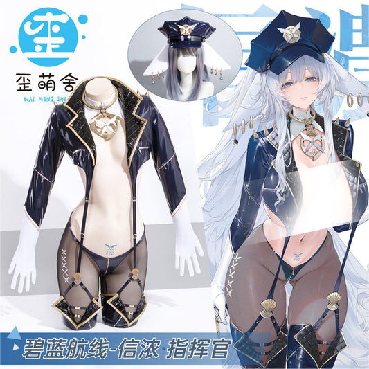 アズールレーン 信濃エナメルセクシーガーターレーシングコスプレ【歪萌舍】
