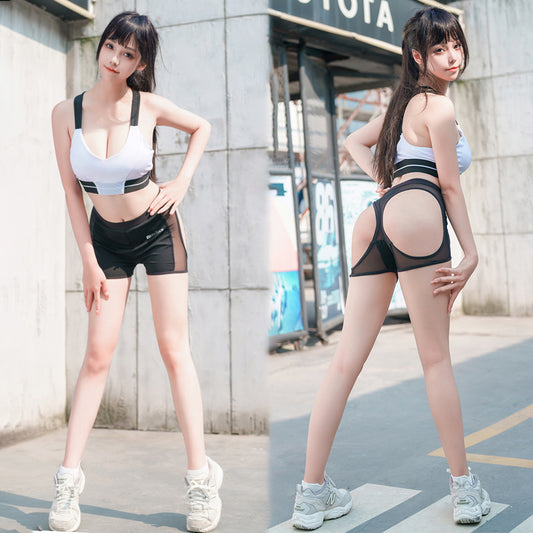 オープンヒップトレーニングウェアセット 大人のセクシー体操着【得体社】
