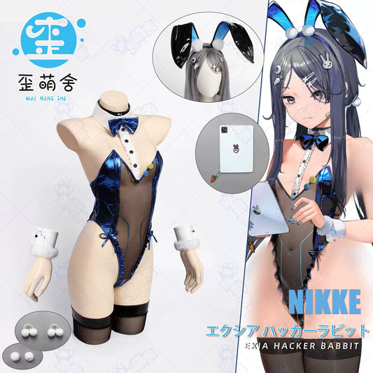 NIKKE エクシアハッカーラビット 光沢エナメバニーガールコスプレ【歪萌舍】