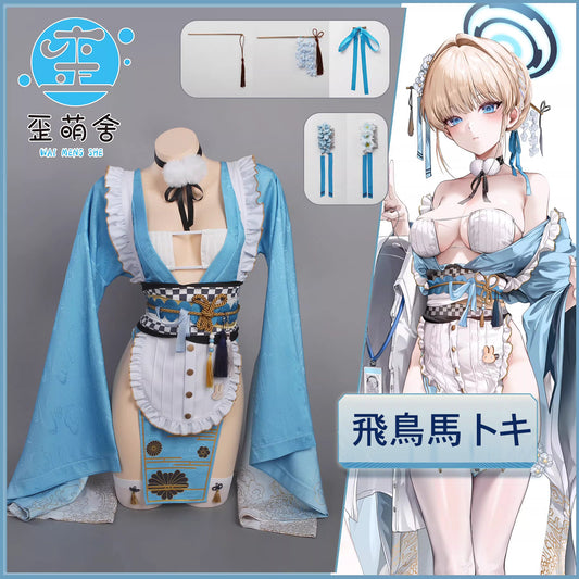 【予約】ブルーアーカイブ 飛鳥馬トキセクシーな中華風ゴージャス浴衣コスプレセット【歪萌舍】