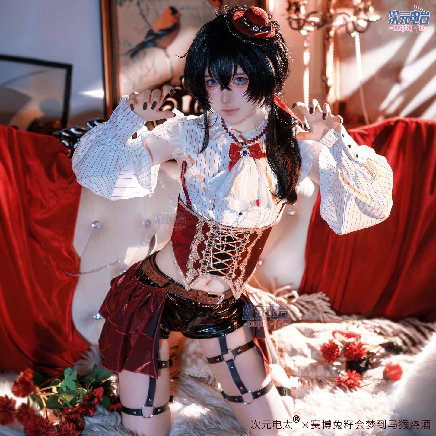 池咲ミサ 娼年バトリ エリザベート コスプレ衣装 ショタ ゴシック フルセット