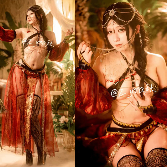 エキゾチック宮廷踊り子風コスプレ アラビアン風プリンセス 天女姫様【歪萌舍】