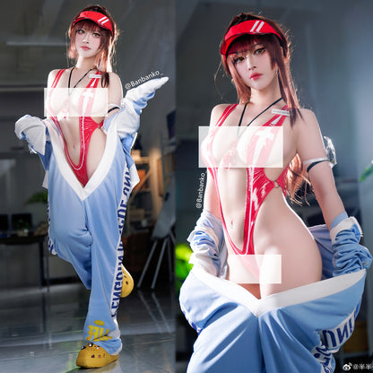 NIKKE マルチャーナマリンスタディ ダボダボつなぎ×下乳全開の極小水着【火華家】
