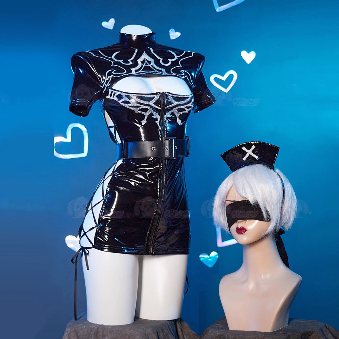 【予約】ニーア オートマタ 2B風光沢エナメルダークナースコスプレ【Bbunny】