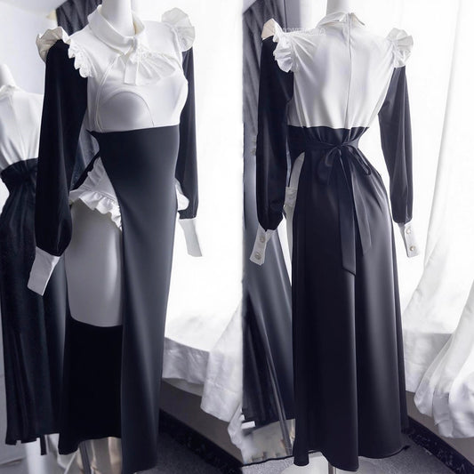 【2025年新バージョン】深めスリットセクシーレオタードシスターコスプレ 修道女コスプレ【火華家】