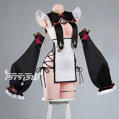 ブルアカ 調月リオ同人キョンシー風セクシーミニ丈チャイナドレスコスプレ【汚汚汚山】
