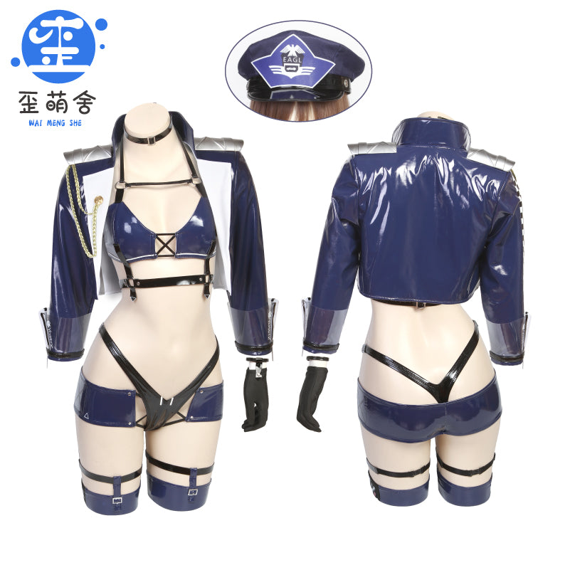 アズールレーン ボルチモアポリス風エナメルレーシングガールコスプレ RQ風【歪萌舍】