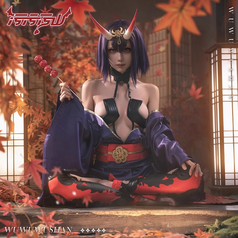 魅惑ボディラインが映えるFGO酒呑童子コスプレ セクシー着物コスプレ【汚汚汚山】