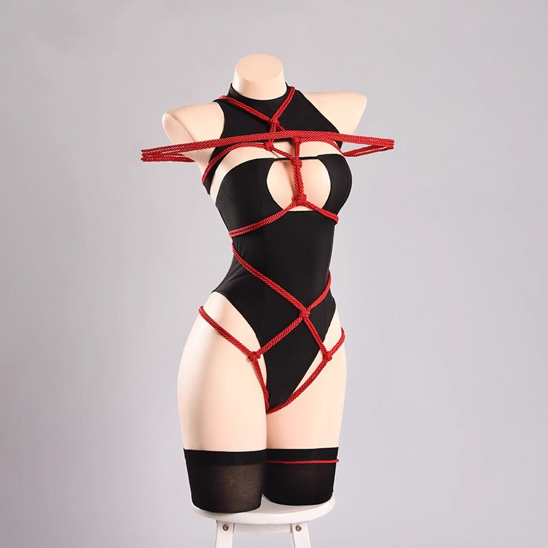 アズールレーン 白鳳SMボンデージ風セクシーレオタードコスプレ【汚汚汚山】