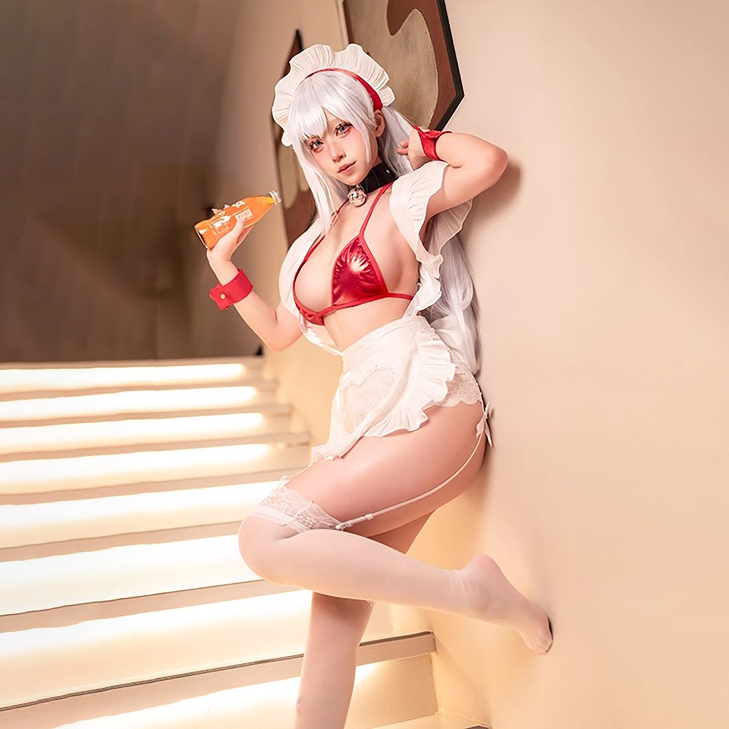 アズールレーン ベルファストセクシーなビキニメイドコスプレ【汚汚汚山】
