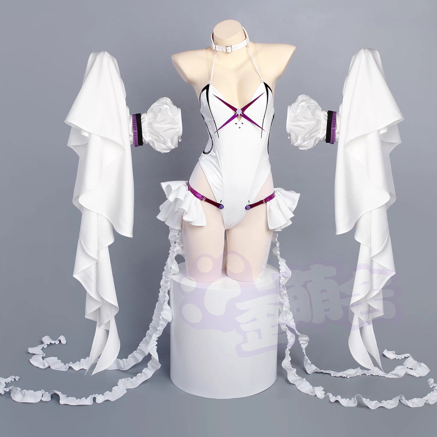 歪萌舍 NIKKE リベリオ 水母 クラゲ コスプレ 衣装 透け感 セクシー (Waimengshe NIKKE Rebelio Jellyfish Cosplay Costume Sheer Sexy)
