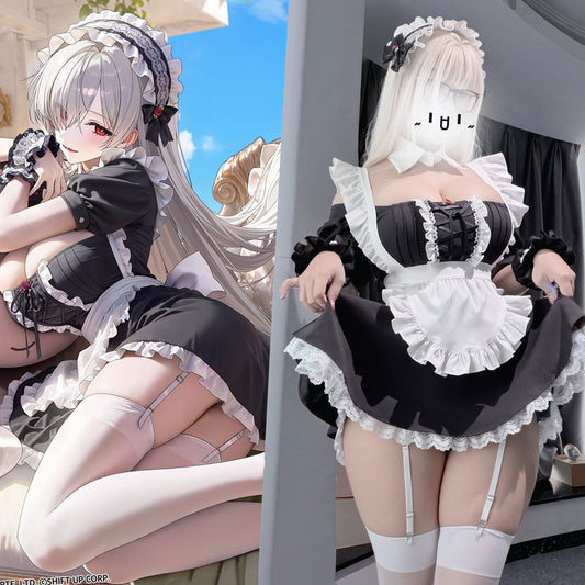 NIKKE シンデレラメイド 胸元編み上げセクシーメイド服豪華フルセット【火華家】