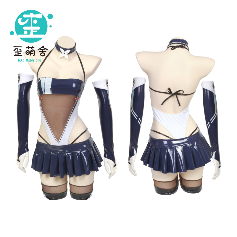 アズールレーン 信濃 RQ風エナメルレオタードコスプレセット【歪萌舍】