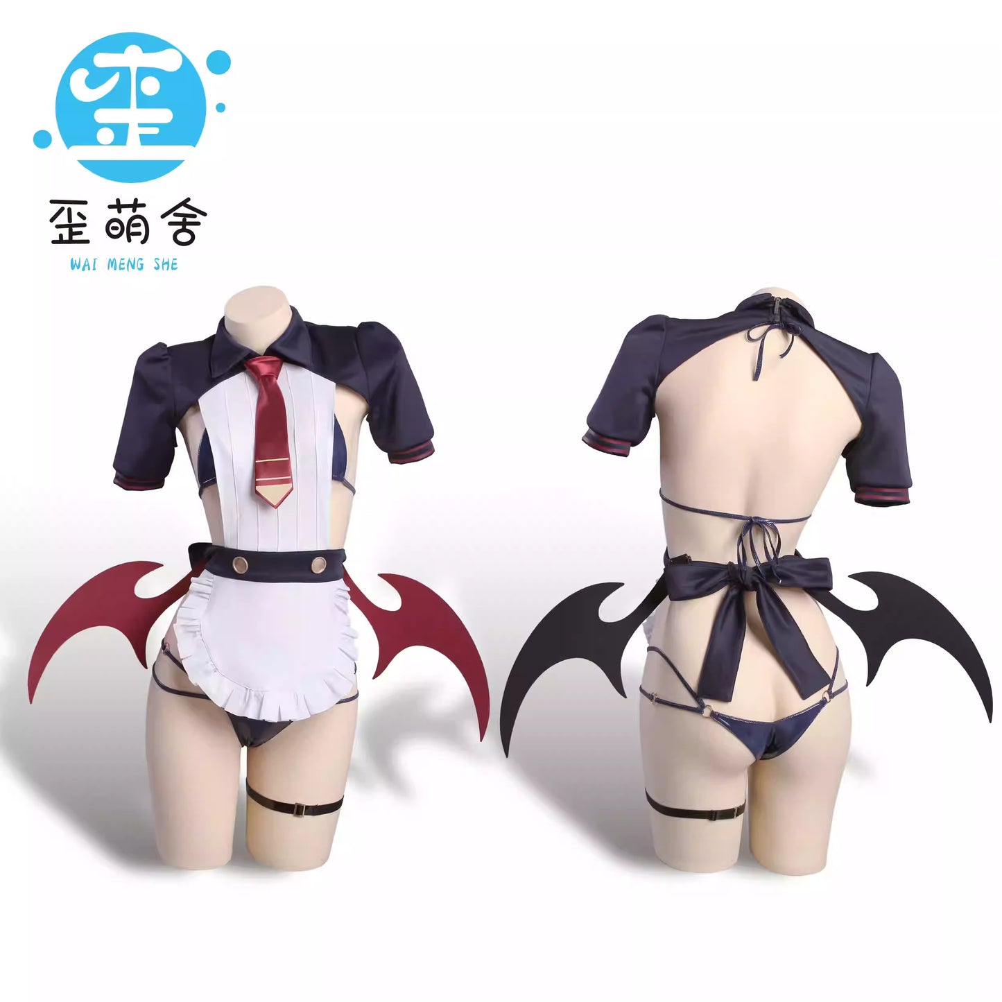 ブルーアーカイブ 空崎ヒナ制服風エロカワなサキュバスビキニコスプレ【歪萌舍】