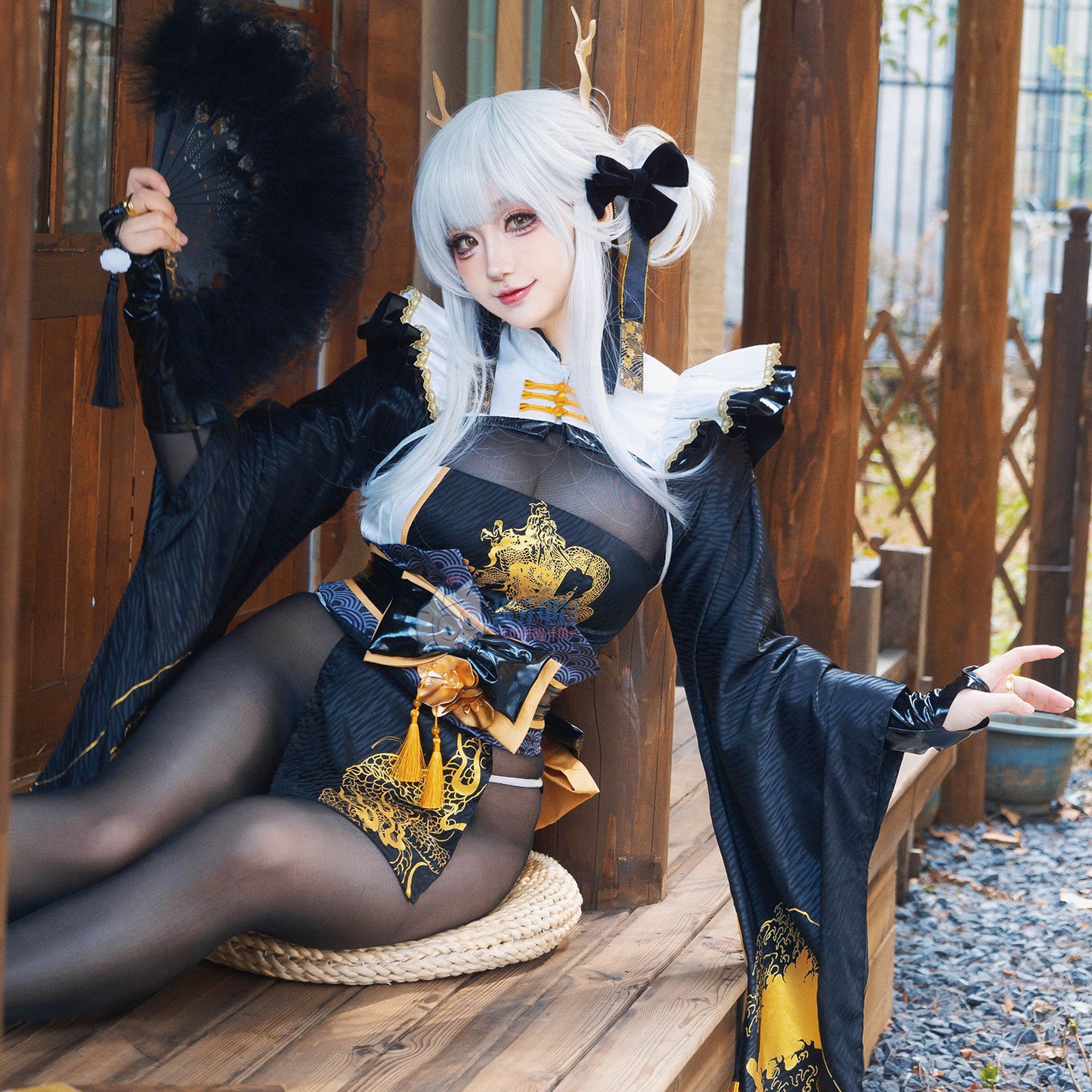 勝利の女神:NIKKE ブラン着物コスプレ ブランホワイトラビットコスプレ【COSPLAY-FM】