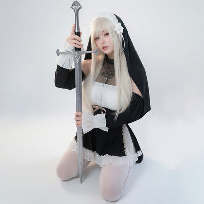 『SiNiSistar2』リリア風 清楚なセクシーシスターコスチューム 肉感強調ミニワンピ【火華家】