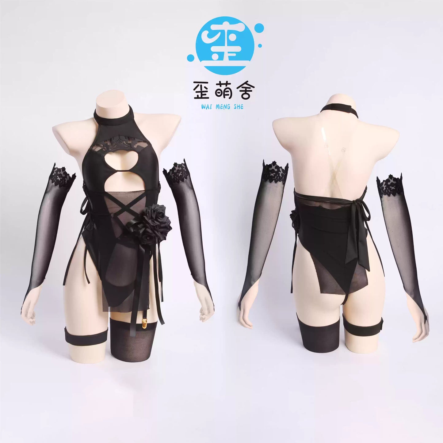 NIKKE バトル風2B透け透けセクシーハイレグ水着コスプレ【歪萌舍】