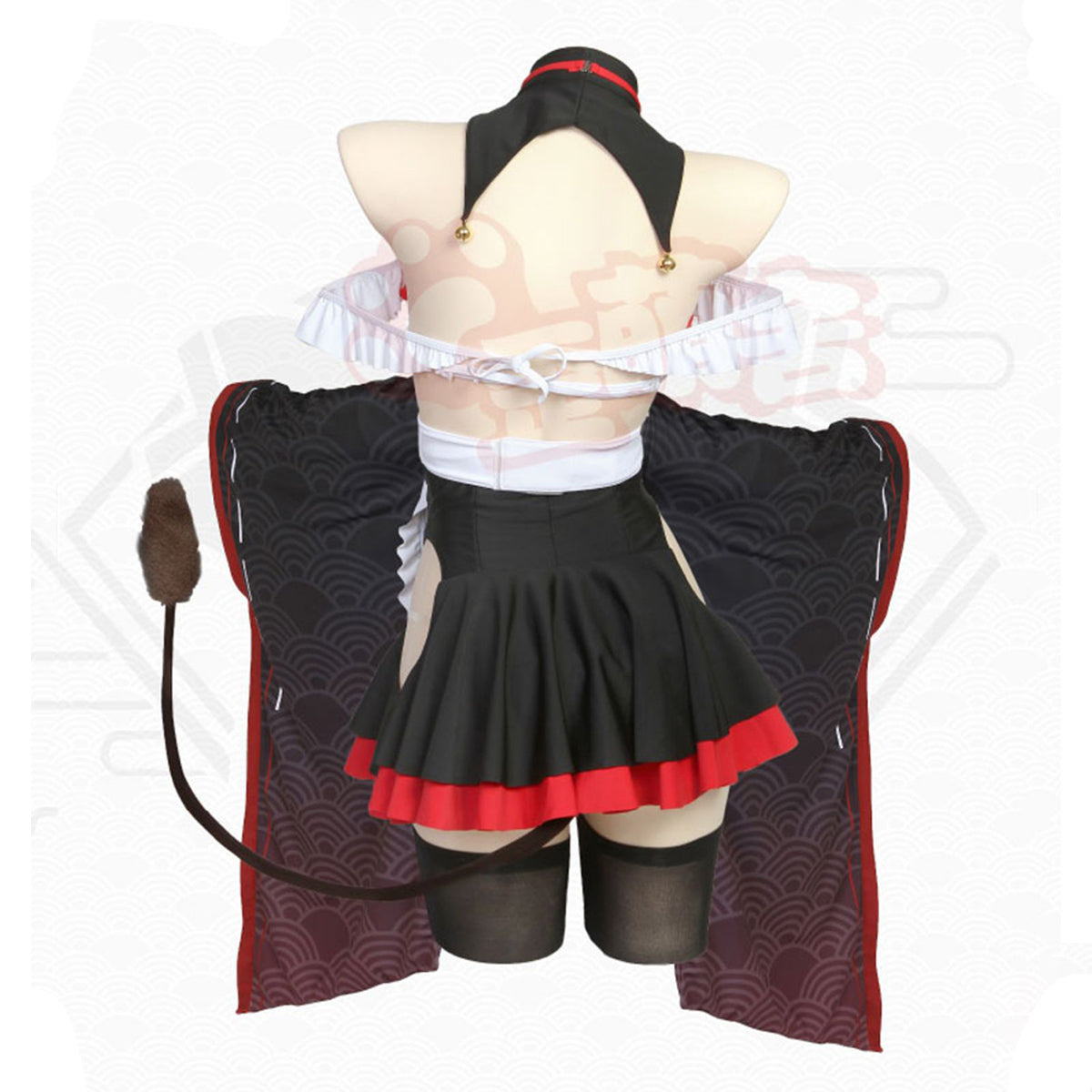 アズールレーン 樫野 セクシー牛のつまずきトラブルメイドコスプレ8点セット 碧藍航線【歪萌舍】NO.129