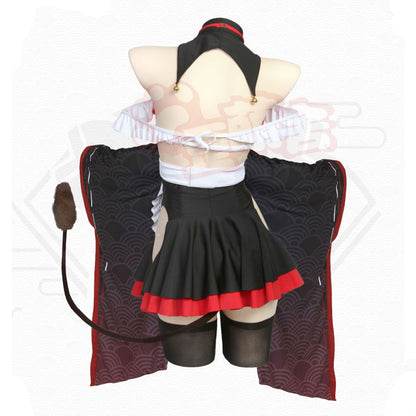アズールレーン 樫野 セクシー牛のつまずきトラブルメイドコスプレ8点セット 碧藍航線【歪萌舍】NO.129