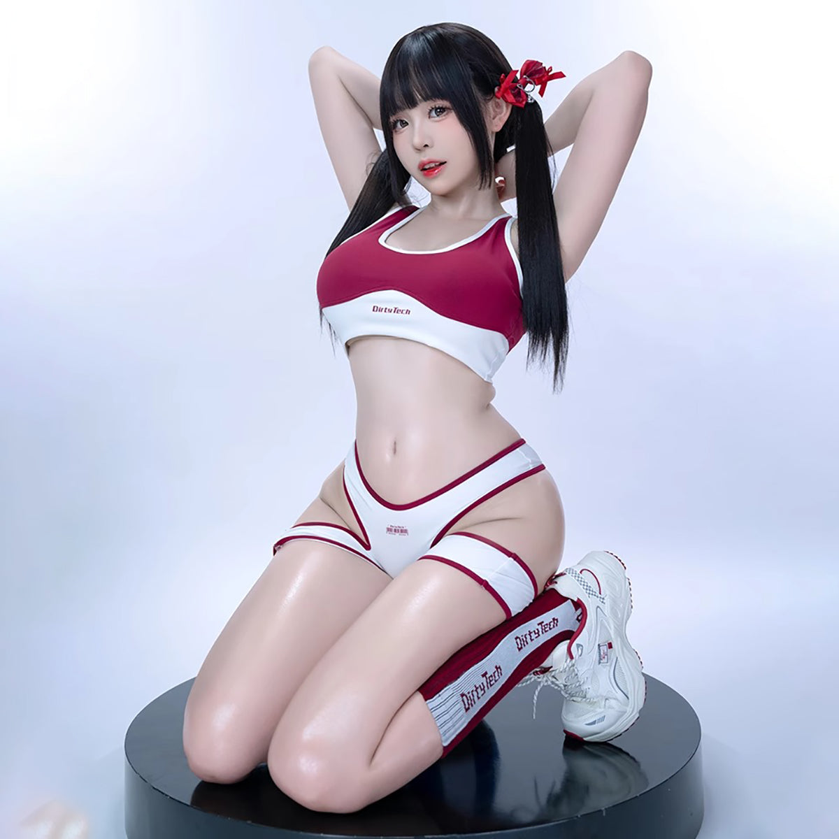 セクシーヘソ出しブルマコスプレ ソックス付き ワインレッド【得体社】
