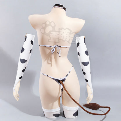 アズールレーン樫野ビキニコスプレ エロすぎる牛柄ビキニセット【歪萌舍】