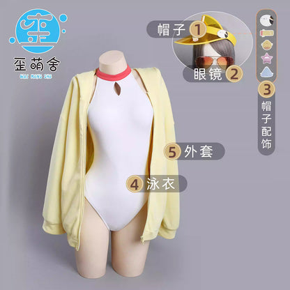 【予約】ブルーアーカイブ 百合園セイアスク水着とジャケットコスプレ 可愛い水着コスプレ【歪萌舍】