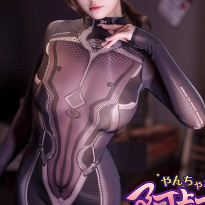 透け透けサイバー風セクシーなボディスーツ 三色