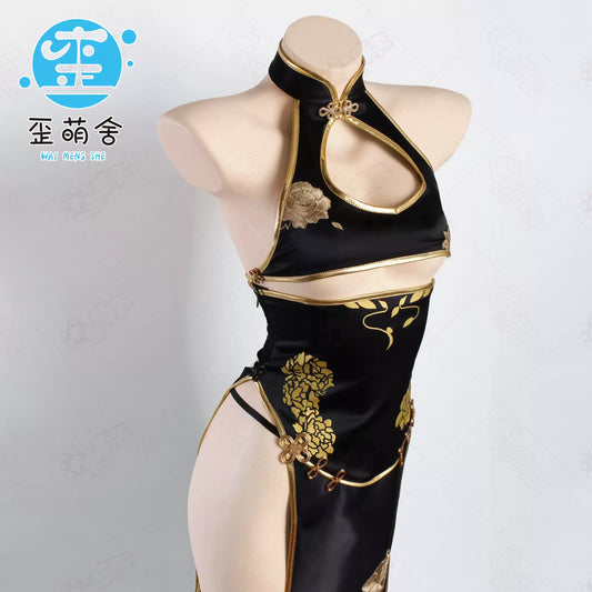 NIKKE モランキング・オブ・フラワーズ風チャイナドレス 下乳露出【歪萌舍】