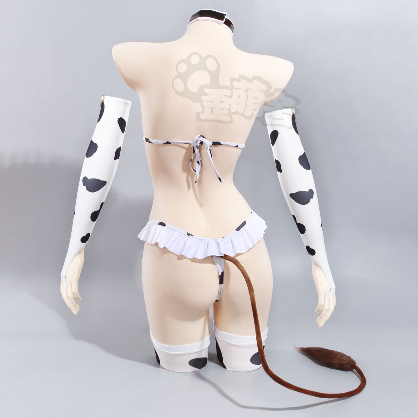 アズールレーン樫野ビキニコスプレ フリル付きエロすぎる牛柄ビキニセット【歪萌舍】