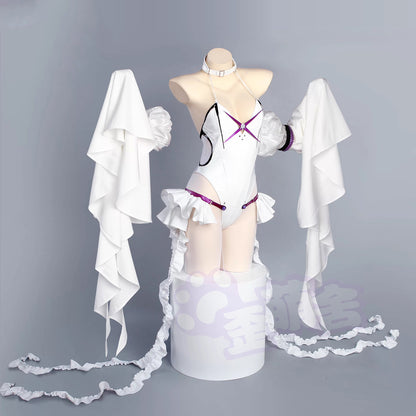 歪萌舍 ボディライン 強調 セクシーコスプレ 後ろ姿 フリル (Waimengshe Bodyline Emphasis Sexy Cosplay Back View Frill)