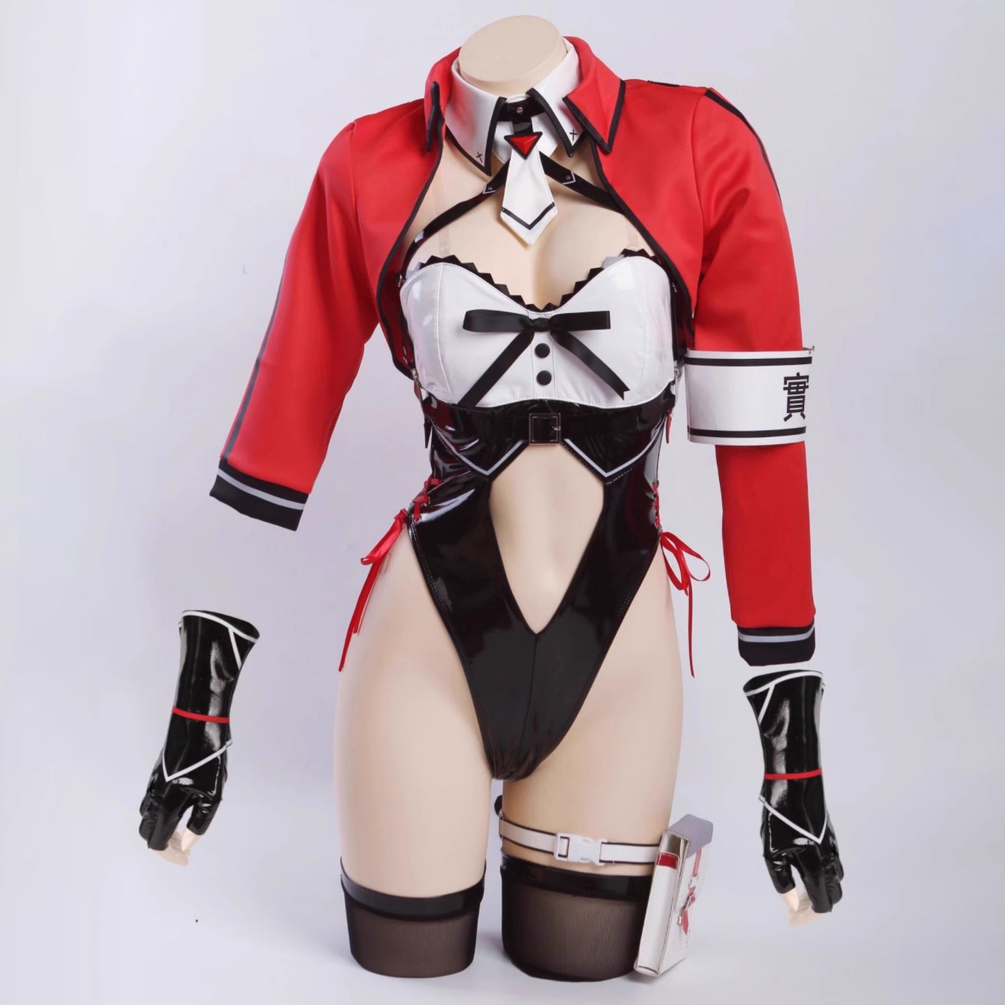 デリバリーバニーガールコスプレ エナメルハイレグレオタードバニー【歪萌舍】