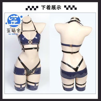 アズールレーン ボルチモアポリス風エナメルレーシングガールコスプレ RQ風【歪萌舍】