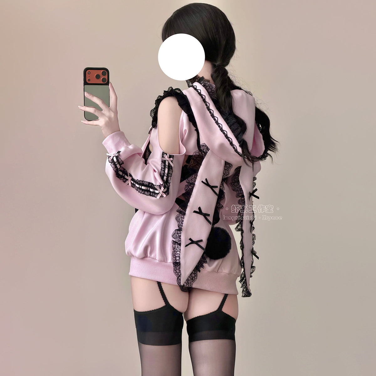 甘くて小悪魔なうさ耳ボレロ付きのサスペンダースカート豪華5点セット【エビスタジオ】