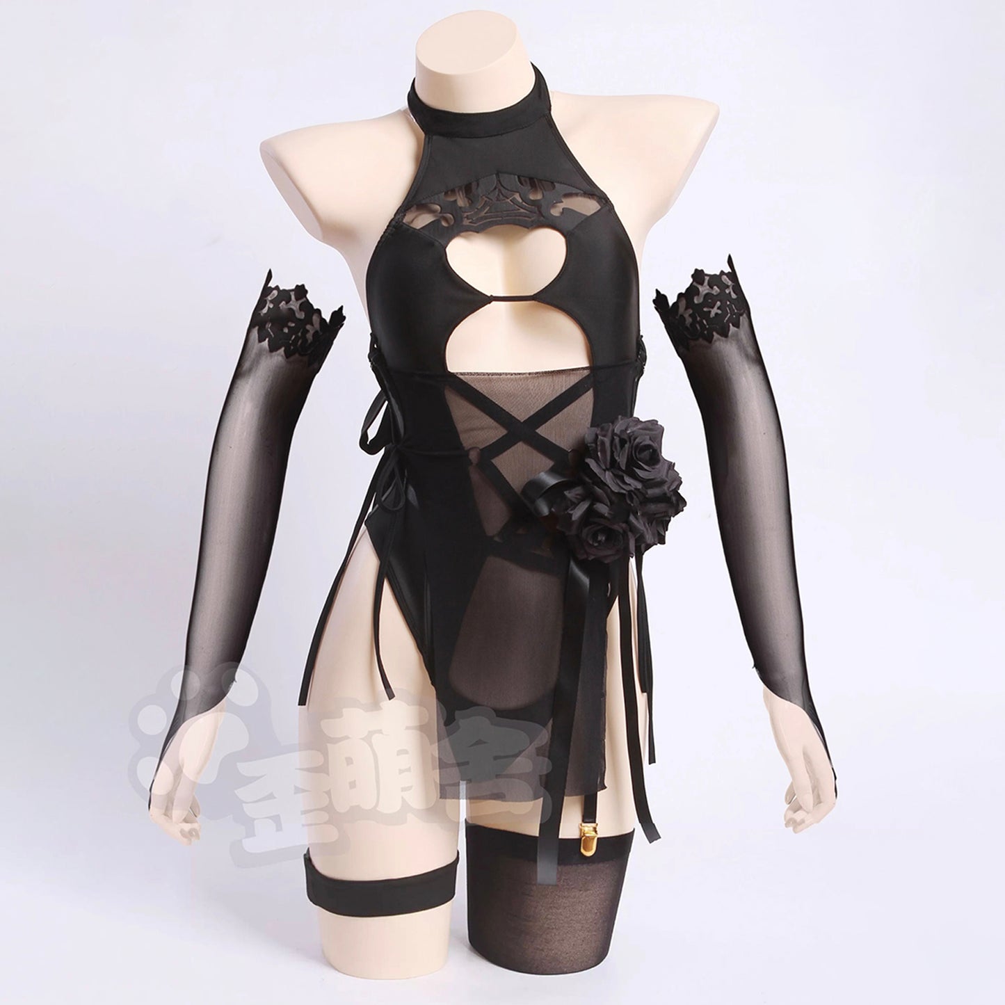 NIKKE バトル風2B透け透けセクシーハイレグ水着コスプレ【歪萌舍】