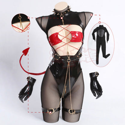 アズールレーン レーゲンスブルクコスプレ セクシー小悪魔ボディスーツとレオタード 【歪萌舍】