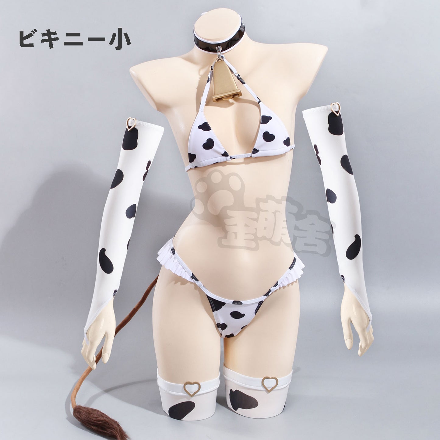 アズールレーン樫野ビキニコスプレ フリル付きエロすぎる牛柄ビキニセット【歪萌舍】