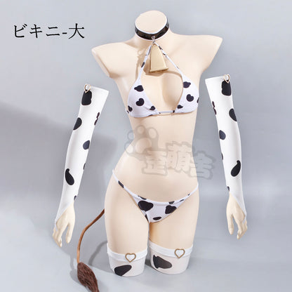 アズールレーン樫野ビキニコスプレ エロすぎる牛柄ビキニセット【歪萌舍】