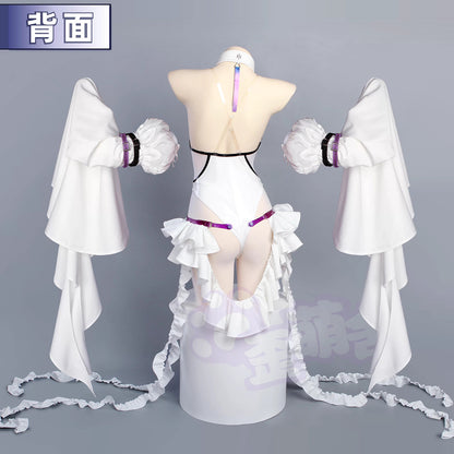 歪萌舍 ボディライン 強調 セクシーコスプレ 後ろ姿 フリル (Waimengshe Bodyline Emphasis Sexy Cosplay Back View Frill)