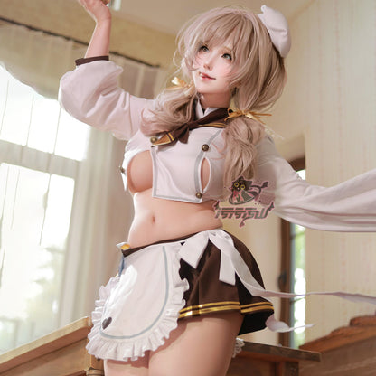 NIKKE ブレッディコスプレ 可愛い制服風シェフコスプレ11点セット セクシーメイドコスプレ【汚汚汚山】