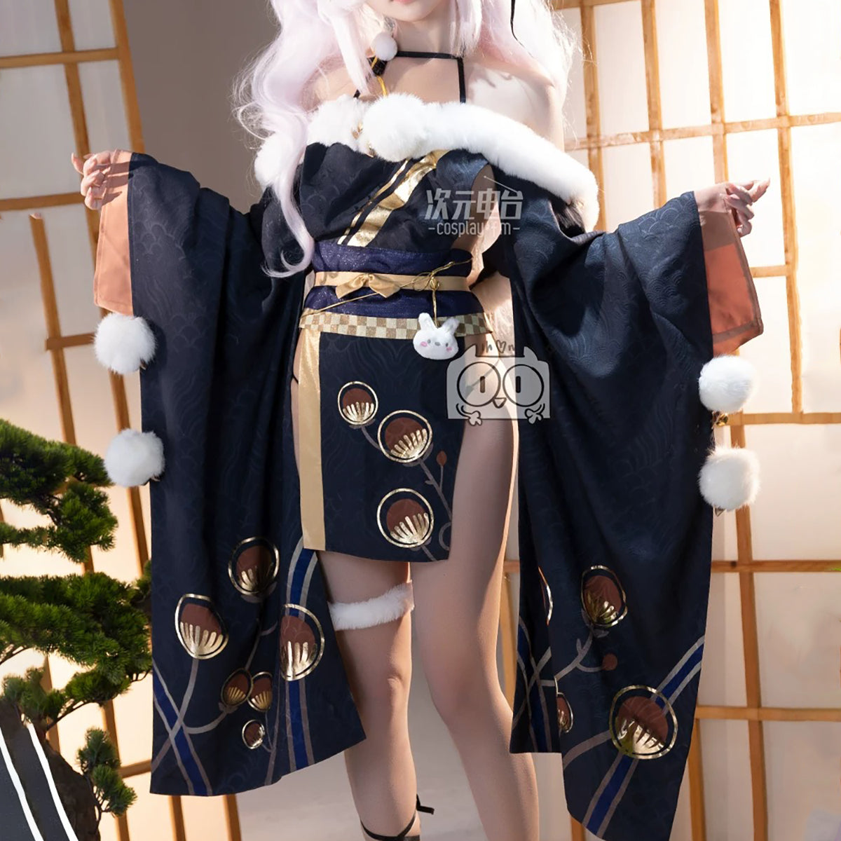 【アズレン】ラフィー ウサウサ城主 もふもふ無防備な和装コスプレ【COSPLAY-FM】