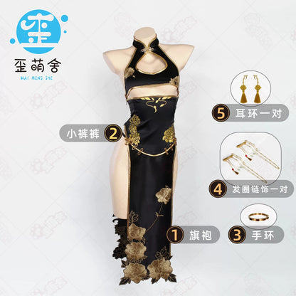 NIKKE モランキング・オブ・フラワーズ風チャイナドレス 下乳露出【歪萌舍】