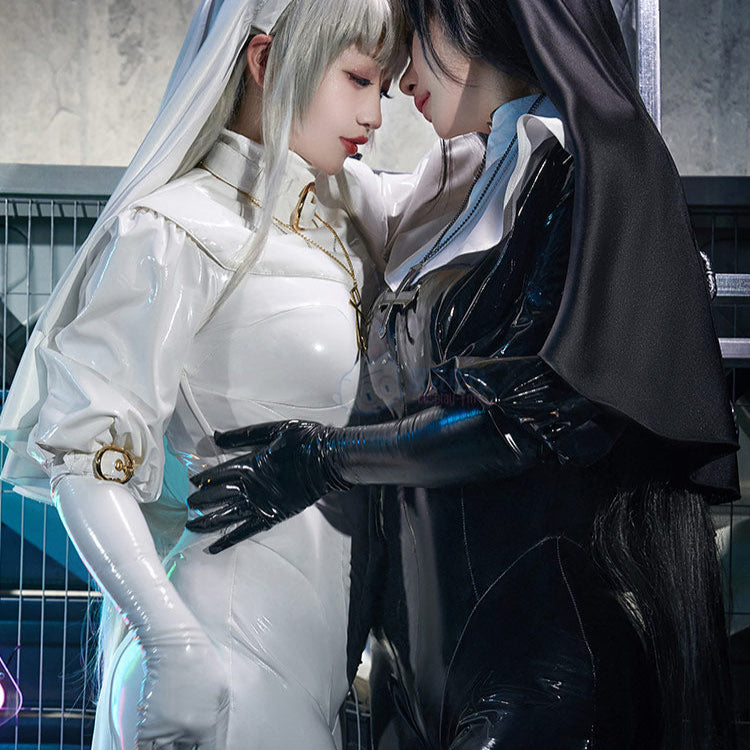 セクシー全身タイツエナメルシスターコスプレセット 黒【ChowbieｘCosplay-FM】