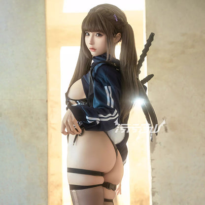 テディベアハンター スポーティなセクシーパーカーレオタードコスプレ【汚汚汚山】