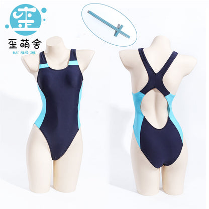 ブルーアーカイブ 砂狼シロコハイレグ競泳水着コスプレ【歪萌舍】